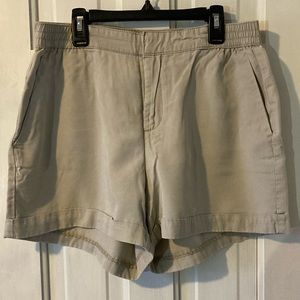 Beige/Khaki Casual Shorts for Women